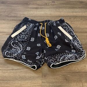 Rhude Black Logo Shorts — Men’s M — Excellent Condition — Authentic Streetwear